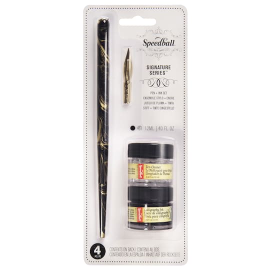 6 Pack: Speedball&#xAE; Signature Series&#x2122; Calligraphy Pen &#x26; Ink Set